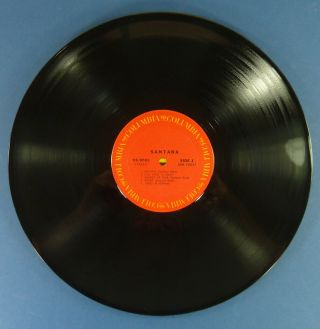 Santana (self - titled first album) LP / vintage early pressing / Columbia CS 9781 3