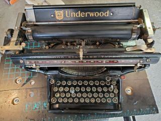 Antique Underwood Typewriter No 3 - 14 In