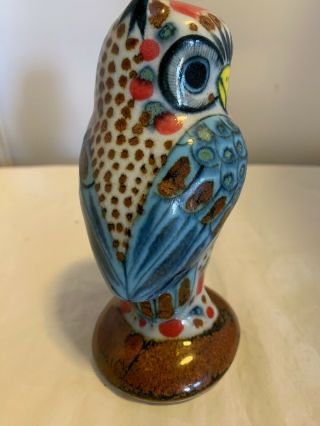 Mexican Folk Art Vintage Tonala Owl Figure 2