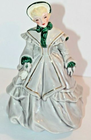 Vintage Florence Ceramics Victorian Lady Figurine Melanie Made In Usa
