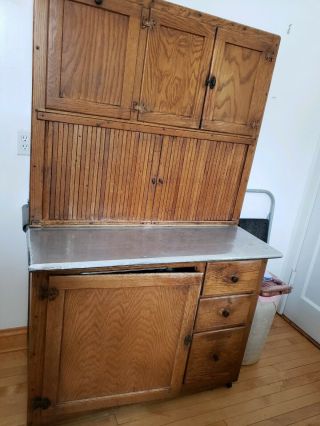 Antique Hoosier Style Cabinet W/ Flour Bin W/ Sifter