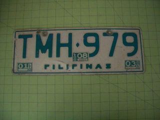 Philippines Car License Plate Motorcycle Japanese Number Foreign European Asian