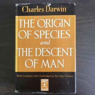 The Origin Of Species And The Descent Of Man Charles Darwin Vintage Modern Lib