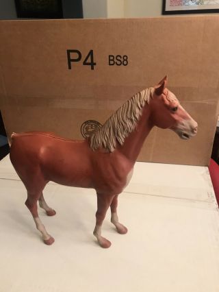 Vintage Louis Marx 1965 Horse Johnny West Thunderbolt Reddish Brown Plastic