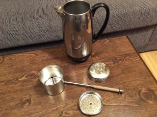 Vintage Farberware Superfast Automatic Coffee Pot Percolator Model 142b 2 - 12 Cup