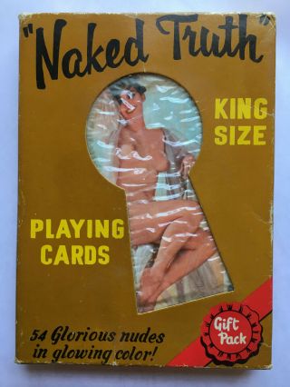 Naked Truth King Size Playing Cards 54 Nudes Hong Kong 5x7 Vintage Pinup Girls
