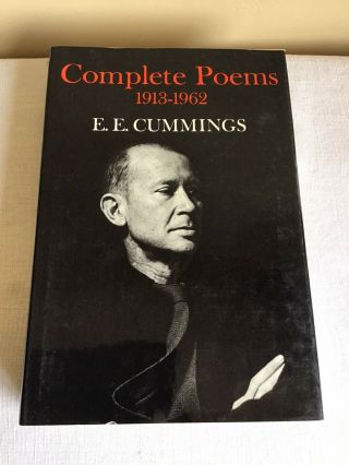 Vintage 1972 Hardcover Dust Jacket Complete Poems E.  E.  Cummings 1913 - 1962 Usa