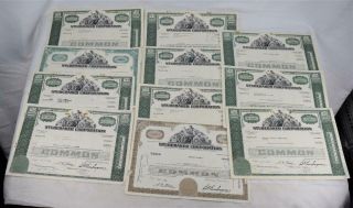 11 Studebaker Corporation Stock Shares Certificates 1964 - 1967