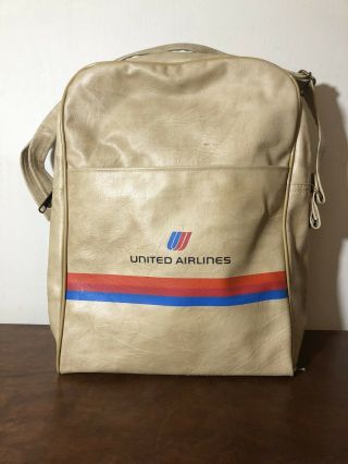 Vintage United Airlines Flight Attendant Travel Accessory Bag 1960 