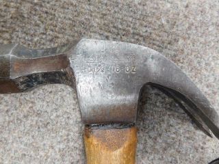 Vintage Stanley 101 - 1/2 16 Oz Drop Claw Hammer Handle 2