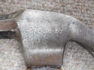 Vintage Stanley 101 - 1/2 16 Oz Drop Claw Hammer Handle 3