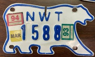 Northwest Territories Motorcycle License Plate