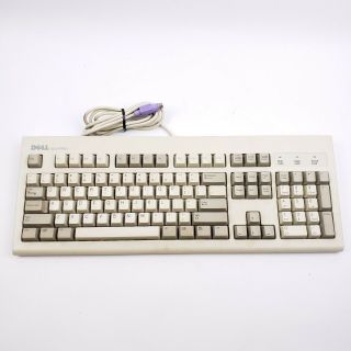 Vintage Dell Quietkey Keyboard Rt7d5jtw Ps/2 Wired K1