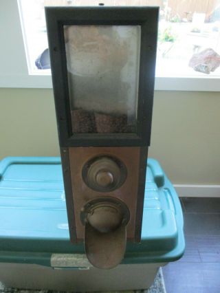 Large Metal Antique Coffee Bean Dispenser