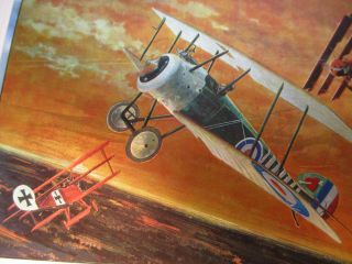 Color Etch Aircraft World War 1 Ww1 Metallic Print Set Fokker Sopwith Camel