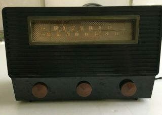 Vintage Rca Victor Tube Radio Model 1070 Am Fm 1949 -
