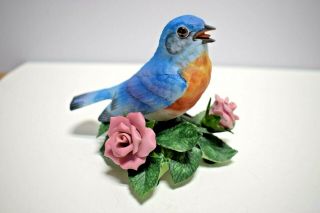 Lenox Vintage Eastern Bluebird Fine Porcelain Bird Sculpture (vf920)