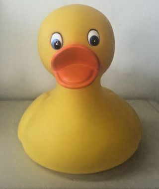Vintage 2005 Schylling Toys Large Jumbo 9 " Rubber Duck Bath Pool Toy