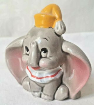 Vintage Walt Disney Productions Japan Elephant Porcelain Dumbo Figurine Statue