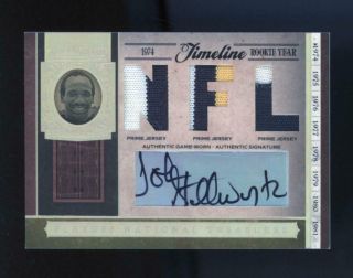 2006 National Treasures Timeline Rookie Year John Stallworth 21/25 Auto Patch