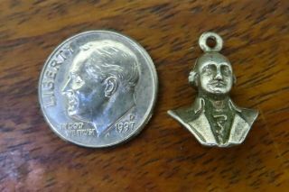 Vintage Sterling Silver George Washington Bust First U.  S.  President Charm