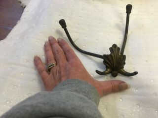 Antique Hall Tree Coat Rack Hooks Set Of Three