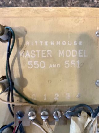 Vintage Rittenhouse Doorbell / Dinner Chime Master Model 550 and 551 3