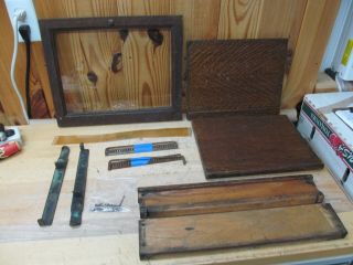 Antique ½ Size Macey Co.  Barrister Lawyer’s Bookcase Parts Door,  Hardware