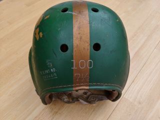 Early Old Vintage 1950’s SPALDING Football Helmet w/ Chin Strap 3
