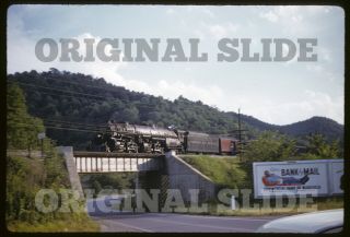 Orig 1959 Slide - Norfolk Western N&w 1240 Bluefield Wv West Virginia Railroad