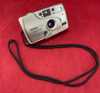 Vintage Olympus Trip Af 50 Point & Shoot 35mm Film Camera Quartz Date -