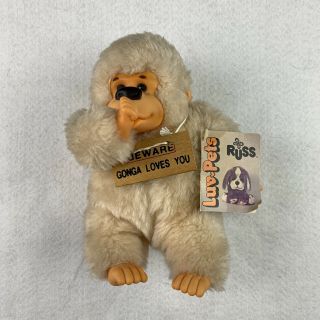 Russ Berrie Luv Pets 1978 Gonga Gorilla Thumb Sucking Vintage Plush 8”