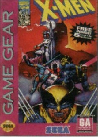 X - Men For Sega Game Gear Vintage