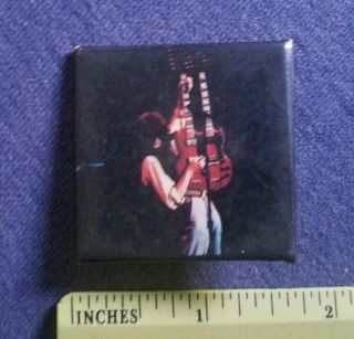 Vintage 1980s Led Zeppelin Jimmy Page Pin Badge Pin Back Rare