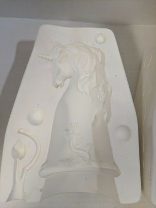 Vtg Byron Slip Casting Ceramic Mold Unicorn Bell B3078 Ns031