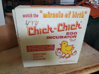 Vintage Usa Chick Chick Egg Incubator 4 Eggs Insta Sales Rare Electric