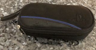 Sony Psp Playstation Vtg Portable Padded Soft Zipper Case W/pockets ^fast Ship