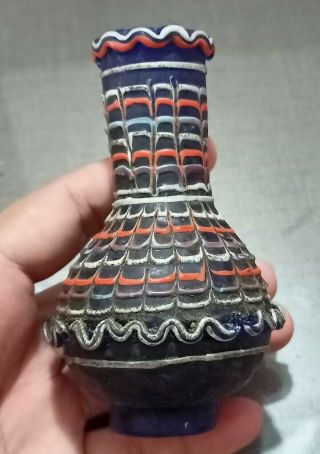 Antique Eastern Mediter Core - Form Islamic Glass Vase Perfume Bottle Perfume Vase