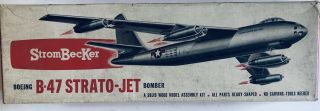 Strombecker Vintage Wooden Model Kit: The Boeing B - 47 Strato - Jet Bomber.