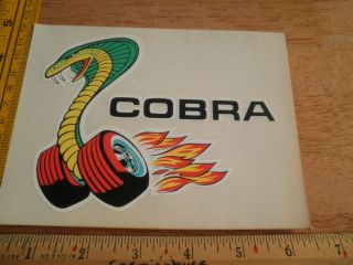 Ford Shelby Cobra Vintage Fascal Racing Decal Vintage Water Activated