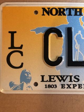 North Dakota Lewis & Clark specialty license plate Clark 2