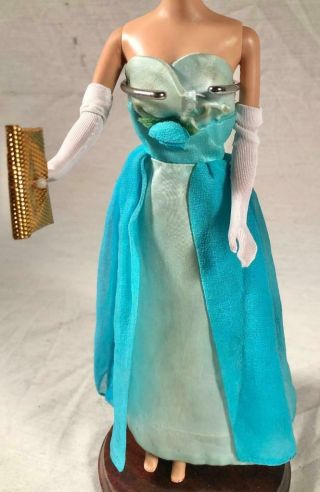 Vhtf Vintage Barbie Debutante Ball Gown Dress 1666 Long Tricot Gloves & Purse