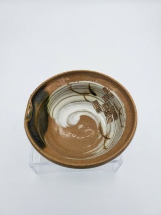 Vintage Studio Art Pottery Ceramic Miniature Bowl 3.  25  W 1.  5  T