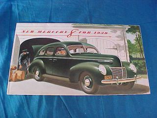 Orig 1939 Mercury Dealers Automobile Advertising Booklet