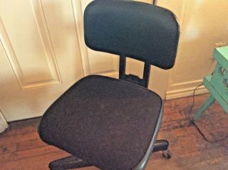 Vintage mid century industrial HON office desk Chair Swivel Adjustable rolling 2