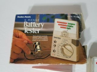 Radio Shack Vintage 9 Range Battery Tester Fully Functional 2