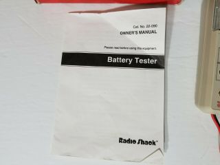 Radio Shack Vintage 9 Range Battery Tester Fully Functional 3