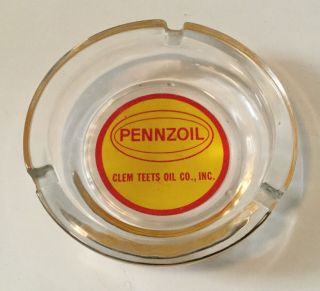 Vintage Penzoil Advertising Ashtray Clem Tweets Oil Co. ,  Inc.