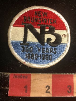 Vtg 1680 - 1980 Brunswick Jersey Tri - Centennial 300 Years Patch C20b
