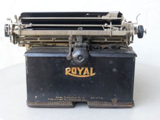 vintage antique Royal typewriter with clear sides 2